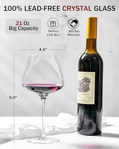 Verre à vin en cristal transparent personnalisé en gros pour flûte, écologique, passe au lave-vaisselle, avec boîte cadeau - Product Image 4