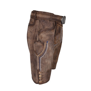 Prince Industry hommes marron en cuir véritable coupe ajustée Shorts personnalisés de haute qualité dans toutes les tailles et couleurs hommes Shorts en cuir - Product Image 3