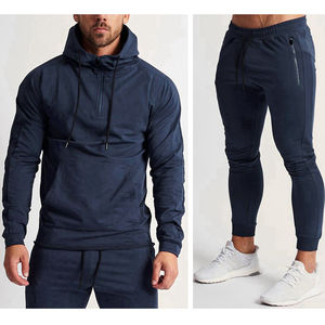 Survêtements d'hiver pour hommes à manches longues de haute qualité avec logo personnalisé imprimé, style décontracté respirant, vêtements de sport de gym, impression personnalisée - Product Image 5
