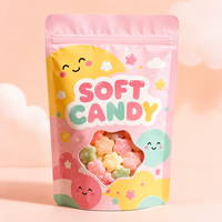 Sachet Doypack refermable, étanche à l'humidité, de qualité alimentaire, pour chips de banane, chewing-gum et aliments pour animaux, format personnalisé, avec fermeture zip, vente en gros