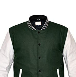 Chaqueta de béisbol de diseño superior para hombre, recién llegado, chaquetas universitarias de lona con logotipo personalizado y cuello levantado, estilo lavado - Product Image 5