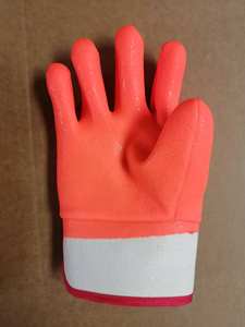 Gants de travail imperméables pour hommes doublés de mousse PVC avec manchette de sécurité caoutchoutée, finition sablée - Product Image 3