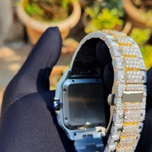 Hip Hop Style High Quality Iced DEF Lab Grown Diamond Automatic Mechanical Stainless Steel Watch Colorless Diamond Business New - Product Image 6