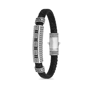 Bracelet en argent sterling avec quatre diamants, tendance, élégant et stylé - Product Image 4