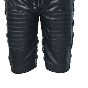 <b>Tan</b> Leather Eco-Friendly Elastic-Waist <b>Belted</b>-Solid Casual Shorts <b>For</b> Women and <b>Men</b> Custom Logo Oem Latest Fashion Design - Product Image 4