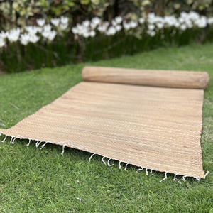 พรมผักตบชวาแบบพับได้ทำด้วยมือสำหรับนักออกแบบตกแต่งภายในพรมที่เป็นมิตรต่อสิ่งแวดล้อม - Product Image 5