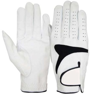Venta al por mayor guantes de golf personalizados Cabretta cuero transpirable duradero cómodo antideslizante para hombres mujeres guantes de golf de cuero - Product Image 1