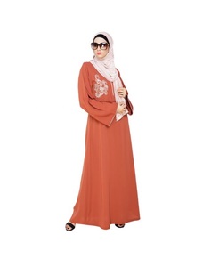Abaya moderne et exclusive de style de Dubaï décontractée robe modeste musulmane ouverte sur le devant en lin inspirée du style turc à la mode! - Product Image 5