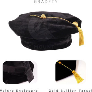 Toga de Graduación Universitaria Personalizable para Estudiantes y Personal, Vestimenta Académica Universitaria de Alta Calidad con Birrete y Borla - Product Image 6