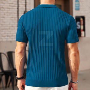 Slim Fit Hommes Solide Écologique 100% Coton Respirant En Gros Tricoté pour Chemises Qualité Premium - Product Image 3