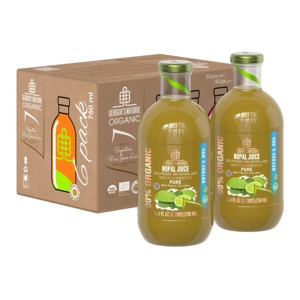 Jugo de Nopal 100% Orgánico Puro, Jugo de Nopal Orgánico Natural de Georgia con Limón en Botellas de 200ml/300ml/750ml/1l - Product Image 6