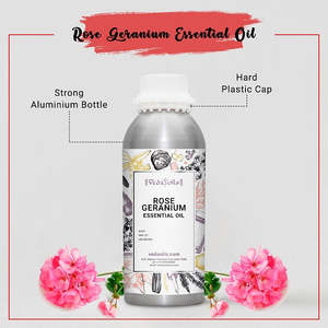 Aceite Esencial de Geranio Rosa 100% Puro, Grado Terapéutico y Cosmético, para Hidratar la Piel, Aspecto Líquido - Product Image 3