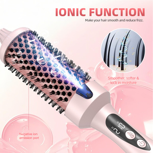 Jaysunny 2026 Ceramic Hot Thermal Round Volumizing <strong>Brush</strong> <strong>Heated</strong> Curling Iron Comb Ionic Thermal <strong>Brushes</strong> for Hair - Product Image 3