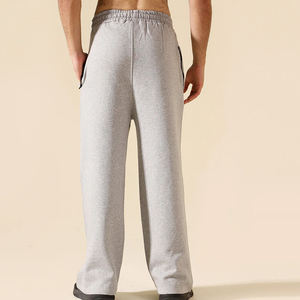 Meilleure qualité hommes cordon taille pantalons de survêtement nouveauté Baggy pantalon droit poches Style décontracté léger coupe ample - Product Image 4