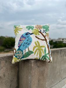 Decorative Bohemian 45x45 Cm <b>Sofa</b> Back Support Black And White Geometric Pattern Tufted Square Cushion Covers At Best Prices - Product Image 2