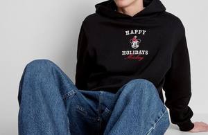 Navidad tendencia pesado GSM DTF Sudadera con capucha de gran tamaño hombres personalizado al por mayor sublimación impresa bolsillo bordado poliéster/algodón - Product Image 5