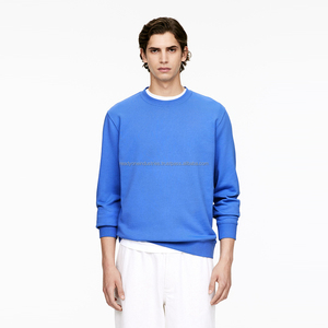 Custom Embroidered Crew Neck Sweatshirts for Men Regular Fit Winter Hoodies Digital Printing Heavyweight Fleece Eco-Friendly - Product Image 3