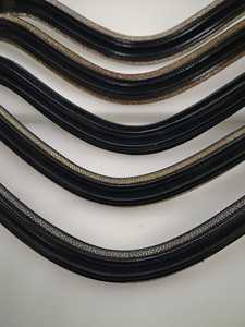 TRENDY HORSE WAVE BROW BAND Todas las formas Canal vacío Acolchado Cuero Caballo Browbands La mejor calidad Cuero indio Ecuestre - Product Image 4