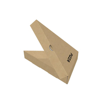 Pliable en gros personnalisé ondulé commercial Triangle Carton à emporter tranche unique Boîte à pizza conception populaire