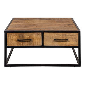 Mangohouten Lowen 80x80 cm Salontafel con ruedas extensibles plegables de almacenamiento para sala de estar comedor dormitorio uso del Hotel - Product Image 4