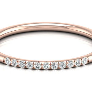 แหวนเพชรทรงกลมเจียระไนคุณภาพสูง ดีไซน์ทันสมัยสำหรับผู้หญิง ทองคำแท้ 14k 18k เพชรเพาะเลี้ยงในห้องปฏิบัติการ แหวนวงกลมทองคำสำหรับสุภาพสตรี - Product Image 1