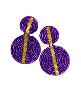 Pendientes de Mujer de Lujo con Cuentas Multicolores en un Elegante Diseño de Gota Hecho a Mano a un Precio Accesible - Product Image 3