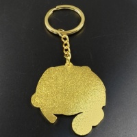 Porte-clés personnalisé en alliage de zinc émaillé souple, finition brillante avec impression UV, logo personnalisé pour cadeaux promotionnels - Vente en gros