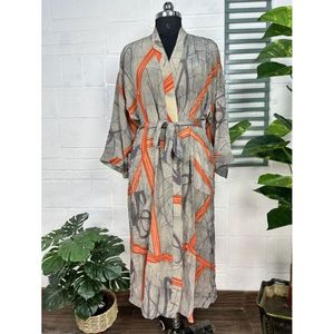 Kimono Vintage de Crepé de Seda, Ligero y Lujoso, Bata Suave y Cómoda, Regalo Perfecto para Ella, Bata de Baño Tejida Simple de Talla Grande - Product Image 1