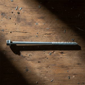 Vis à tête hexagonale métriques de classe 4.8 et 6.8 à haute résistance / Vis à bois en acier au carbone zingué à filetage partiel Marque PDC - Product Image 1