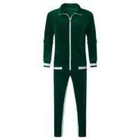 Traje de negocios de dos piezas para hombre, talla grande, con logotipo personalizado, de lana y poliéster/algodón, con cremallera completa, estilo jogger, el más vendido