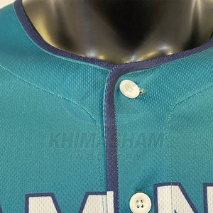 Nuevo Diseño Personalizado de Camiseta de Béisbol para Hombre, Transpirable, de Manga Corta para Verano, Venta al Por Mayor en Stock - Product Image 4