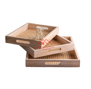 Plateau et assiettes de service de nourriture décoratifs pour la maison de forme ronde pour boissons et accessoires d'hôtel de service de nourriture - Product Image 5