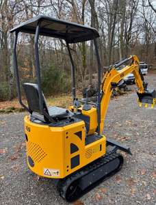 LIVRAISON GRATUITE EPA CE Approuvé ZJ-12 Tout neuf Mini-excavatrice sur chenilles de 1 tonne Moteur à essence Briggs de 15 ch 0,3 h Moteur à essence Open ROPS Pouce hydraulique - Product Image 3