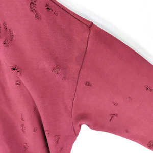 Sudadera con Cuello Redondo y Diseño Desgastado, Fabricante Mayorista, Logotipo Personalizado, Corte Regular, 100% Algodón, Forro Polar, Sudadera con Capucha para Invierno - Product Image 2