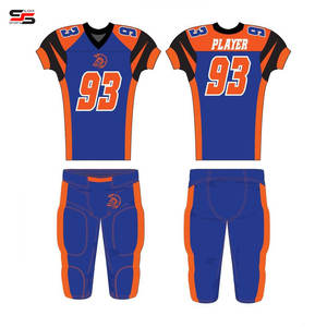 Haute qualité adulte 100% polyester maillot de Football américain uniforme taux de gros OEM respirant pas cher prix personnalisation - Product Image 1