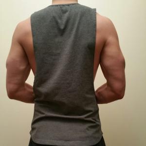 T-shirt blanc Muscle Tee chemises d'entraînement pour hommes Muscle Tee hommes Gym coupé chemises coton t-shirt réservoir Muscle Fitness hommes - Product Image 6