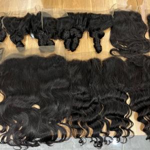 Cabello humano vietnamita crudo supersuave y brillante, ondulado profundo, hinchable para hacer pelucas, al mejor precio, hueso recto, onda profunda, cuerpo ondulado - Product Image 4