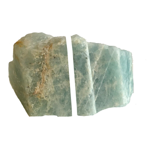 Sujetalibros de piedra aguamarina, piedra de cristal natural, Ágata curativa, chakra, venta al por mayor - Product Image 1