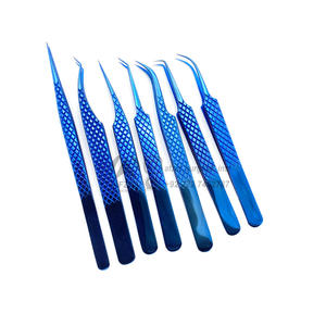 แหนบขนตาจับเพชร45องศาผอม7มม. ไทเทเนียมพลาสม่าสีน้ำเงินออกแบบได้ตามต้องการเคล็ดลับไฟเบอร์สำหรับอุปกรณ์ความงาม - Product Image 6