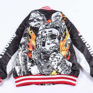เสื้อแจ็กเก็ตเบสบอลทีมตัวแทนเลตเทอร์แมนสไตล์วินเทจของผู้ชายผ้าแคนวาสแบบปักลวดลายเย็บปะติดผ้าใบสำหรับฤดูหนาวขายส่ง - Product Image 2