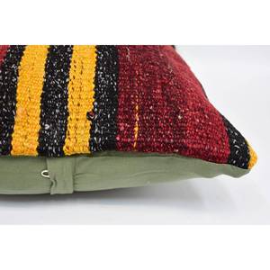 Multicolor Vintage & <b>Fluffy</b> Patterned Kilim Wool Pillow 16x24 Inch Luxury Accent Decorative Pillow for <b>Bedding</b> - Product Image 5