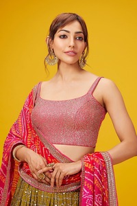 Buena calidad nuevo color increíble Georgette de moda con lentejuelas trabajo Lehenga Choli fabricante de la India al precio más bajo - Product Image 3