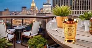 Taza de Julepe de menta de latón metálico, capacidad de 10 onzas, tazas artesanales en relieve, utensilios para bar para cócteles, bebidas mixtas, accesorios de barra de Metal - Product Image 5