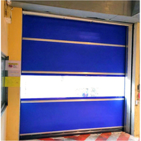 CE bersertifikat PVC pintu industri kecepatan tinggi desain Modern dengan fitur tahan air tirai PVC permukaan jadi