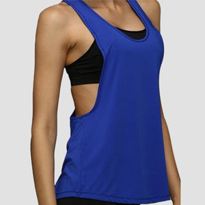 High-quality Women's <b>Loose</b> Sports Knitted Tank <b>Tops</b> Breathable Quick-dry Yoga Sleeveless Eco-Friendly Fitness <b>Vest</b> OEM - Product Image 5