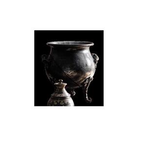 Jardinière style américain entièrement noir mat en couleur nordique maison décorative salon fantastique support pour plantes ensemble martelé design - Product Image 2