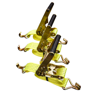 Sangle de fixation de cargaison rétractable en polyester 50 mm 3T avec crochets en acier et boucle à cliquet pour le transport, marque Provina, fabriqué au Vietnam - Product Image 2