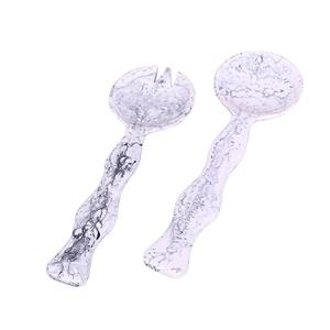 Top Notch Quality Eco-Friendly Resin Salad Server Set Long Handles Wholesale Kitchen Spoons Home Decor Party Occasions <b>Time</b> 2 - Product Image 1