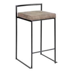 Nouveaux tabourets de bar modernes en bois massif avec base en métal, nouveaux meubles de salon et commerciaux pour l'extérieur, pour un usage domestique - Product Image 2