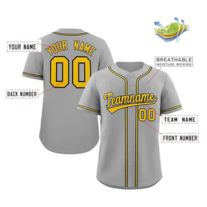 Más vendidos uniforme de béisbol de tela de poliéster de alta calidad en blanco de algodón al por mayor uniforme de béisbol personalizado de alta calidad - Product Image 1